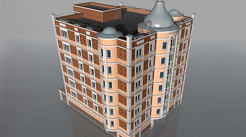 7-этажный жилой дом на 7 квартир с паркингом в цоколе