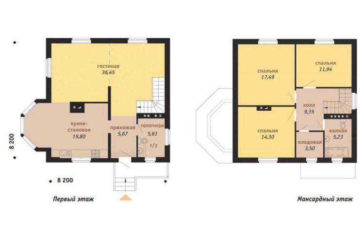План схема дома: Планировка дома - готовые чертежи и планы домов